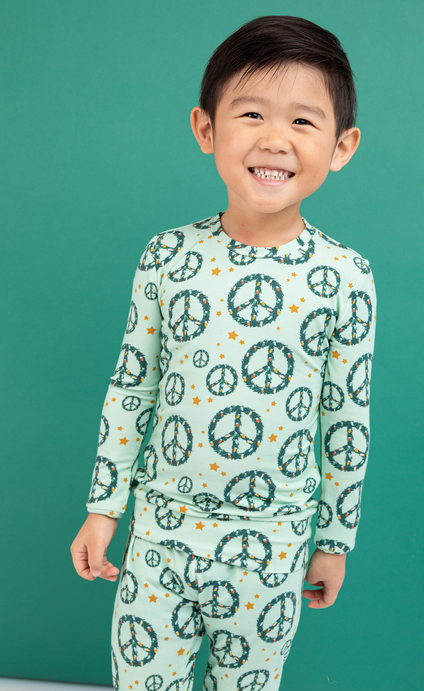 Bird & Bean® - Bamboo Christmas Pajamas - Peace + Joy
