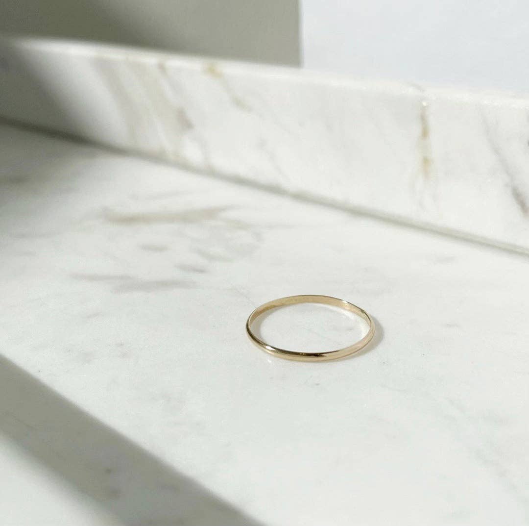 Minimal Midi Ring: 14k Gold Fill / 3