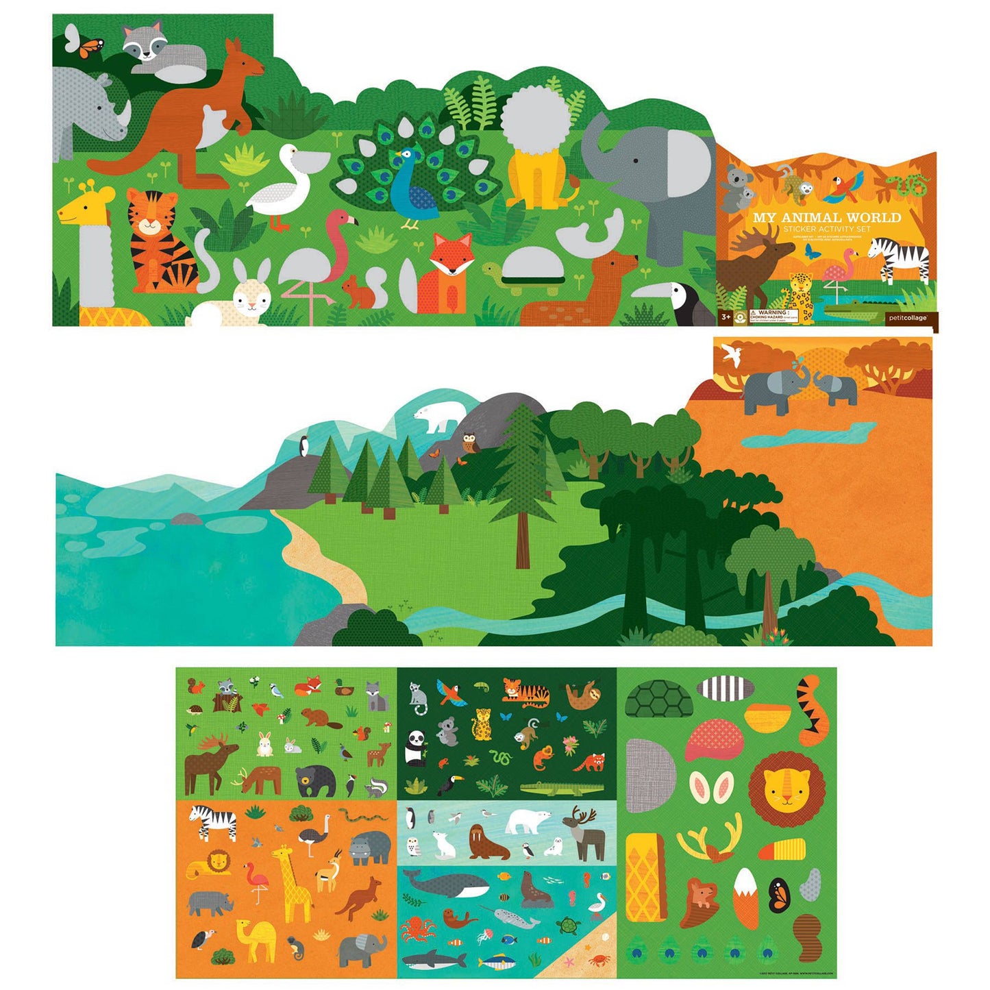 Petit Collage - My Animal World Sticker Activity Set
