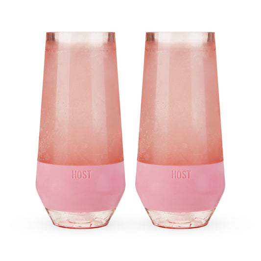 HOST - Champagne FREEZE™ Cooling Cups - Blush Tint - Set of 2