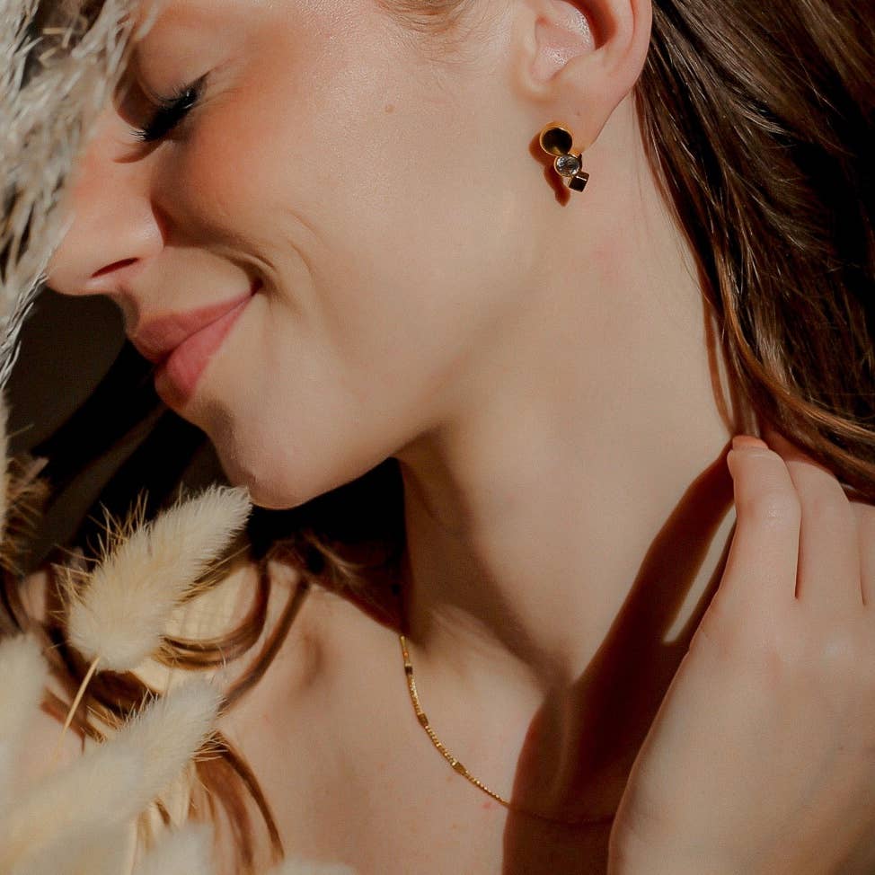 Namaste Jewelry - Amelia Geometric Earrings