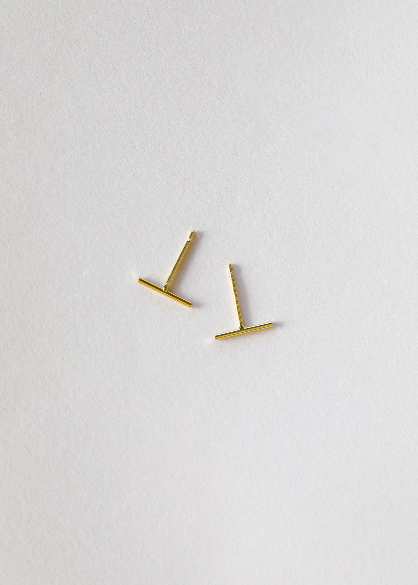 JaxKelly - Minimalist - Bar - Gold Earrings