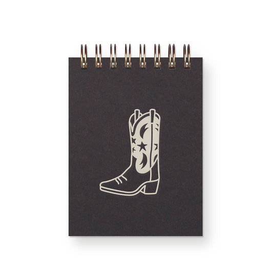 Ruff House Print Shop - Cowboy Boot Mini Jotter Notebook