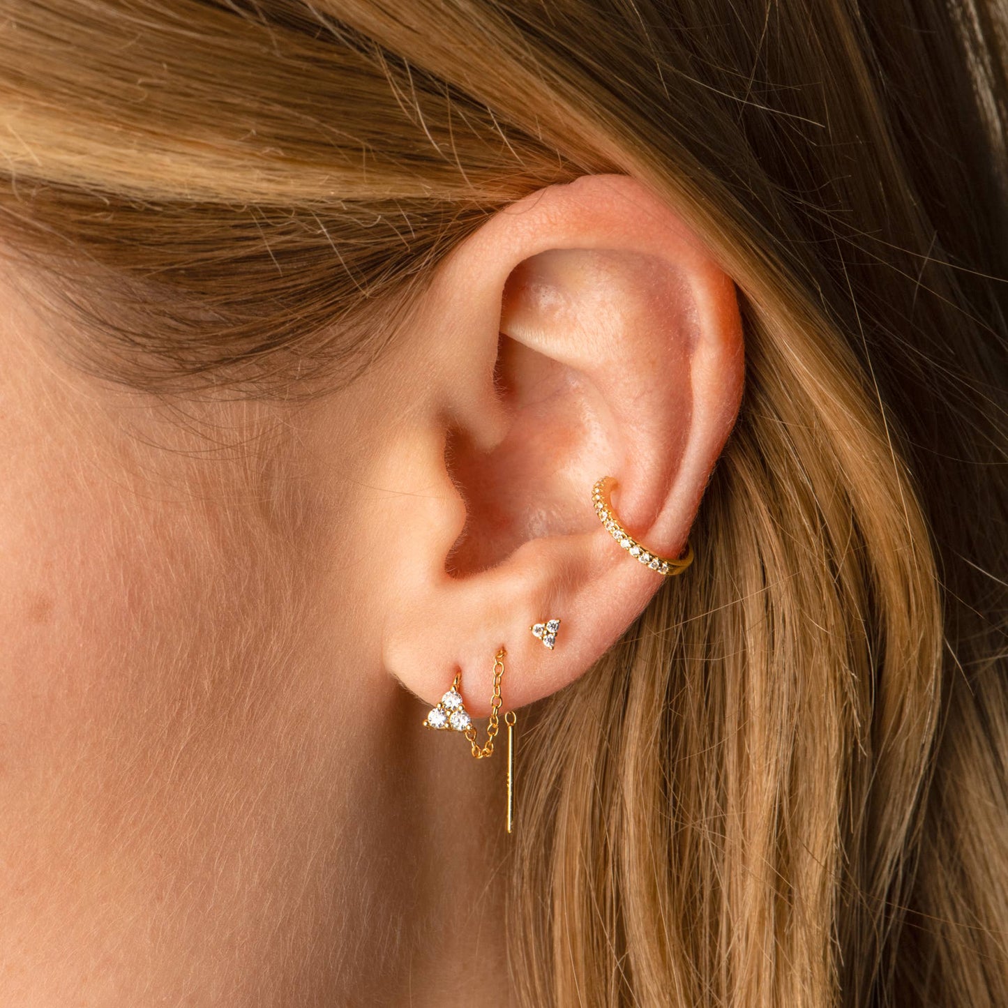 MAIVE - Trio Threader Earrings