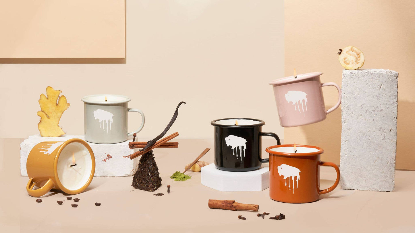 Wax Buffalo Pure Soy Candle Co. - Campfire Mug Collection | 12oz Matcha Soy Candles