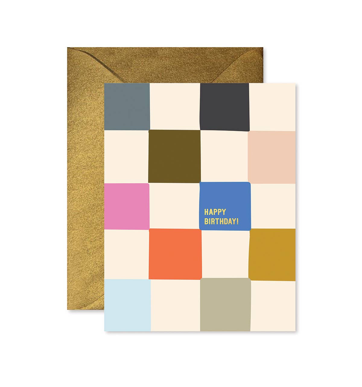 Ginger P. Designs - Checkerboard Birthday Greeting Card