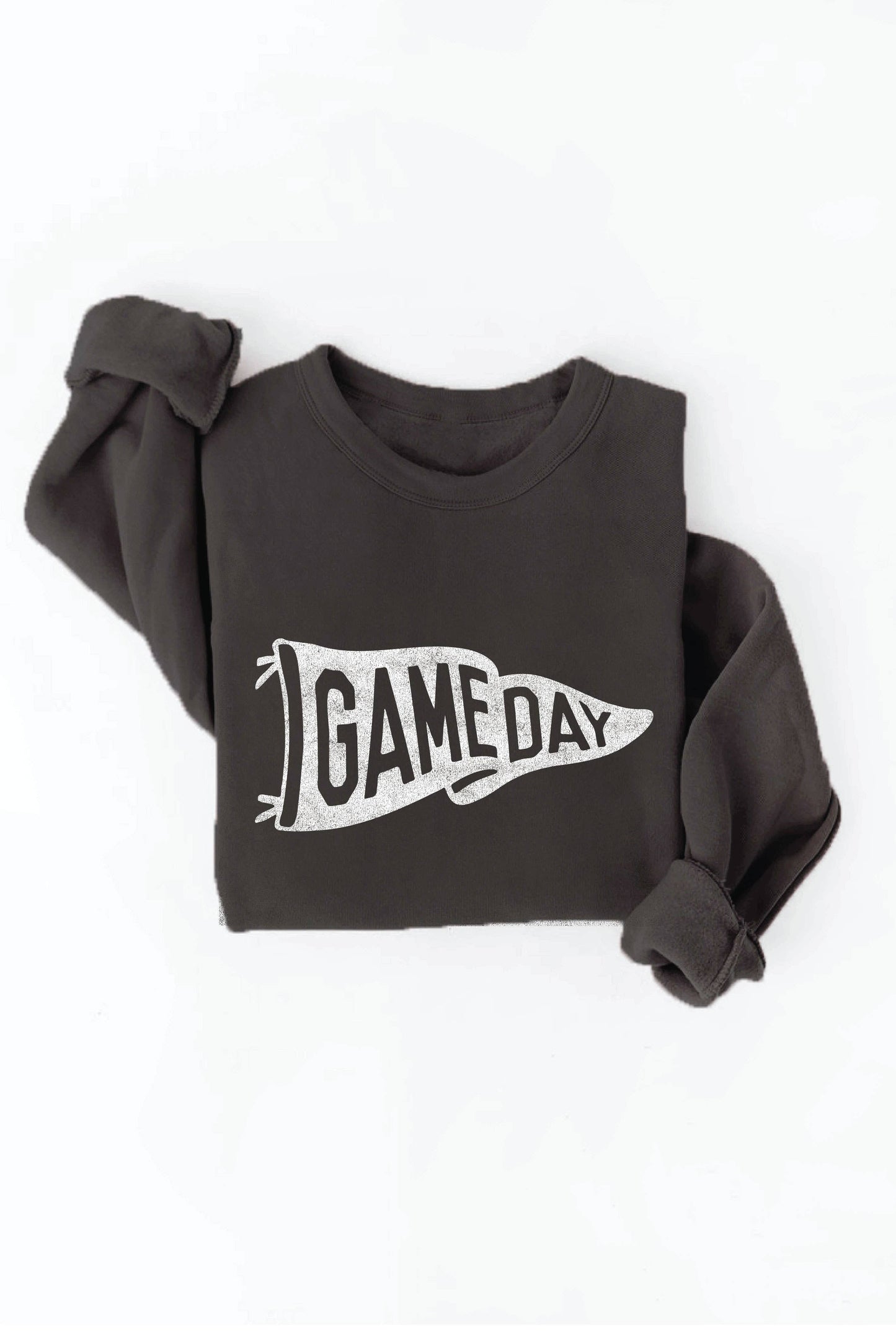 OAT COLLECTIVE - GAME DAY PENNANT Graphic Sweatshirt (dark grey)