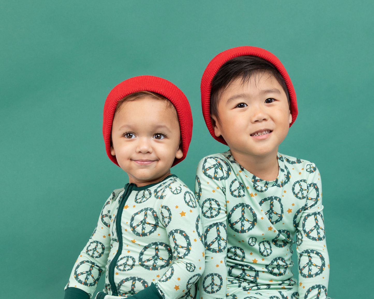 Bird & Bean® - Bamboo Christmas Pajamas - Peace + Joy