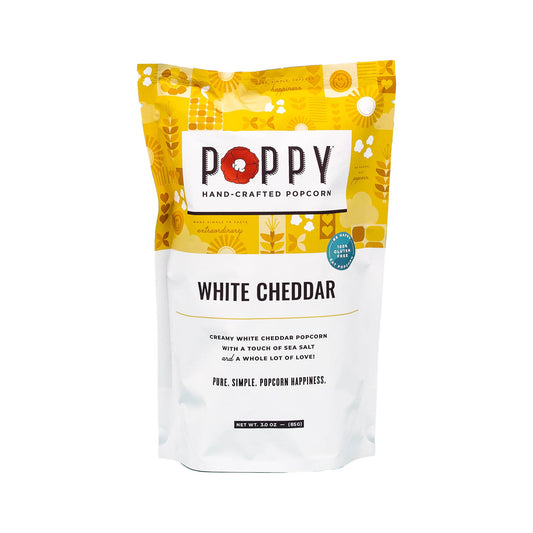 Poppy Hand-Crafted Popcorn - White Cheddar Popcorn