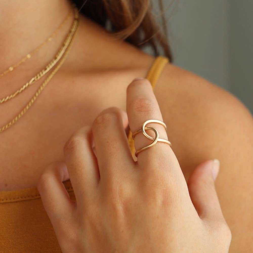 Buckle Ring: 14k Gold Fill / 7