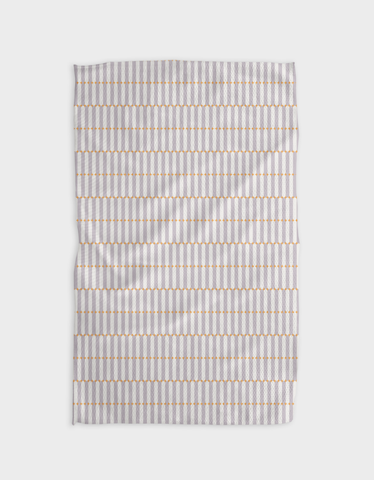 Geometry - Rideaux Mandarine Tea Towel