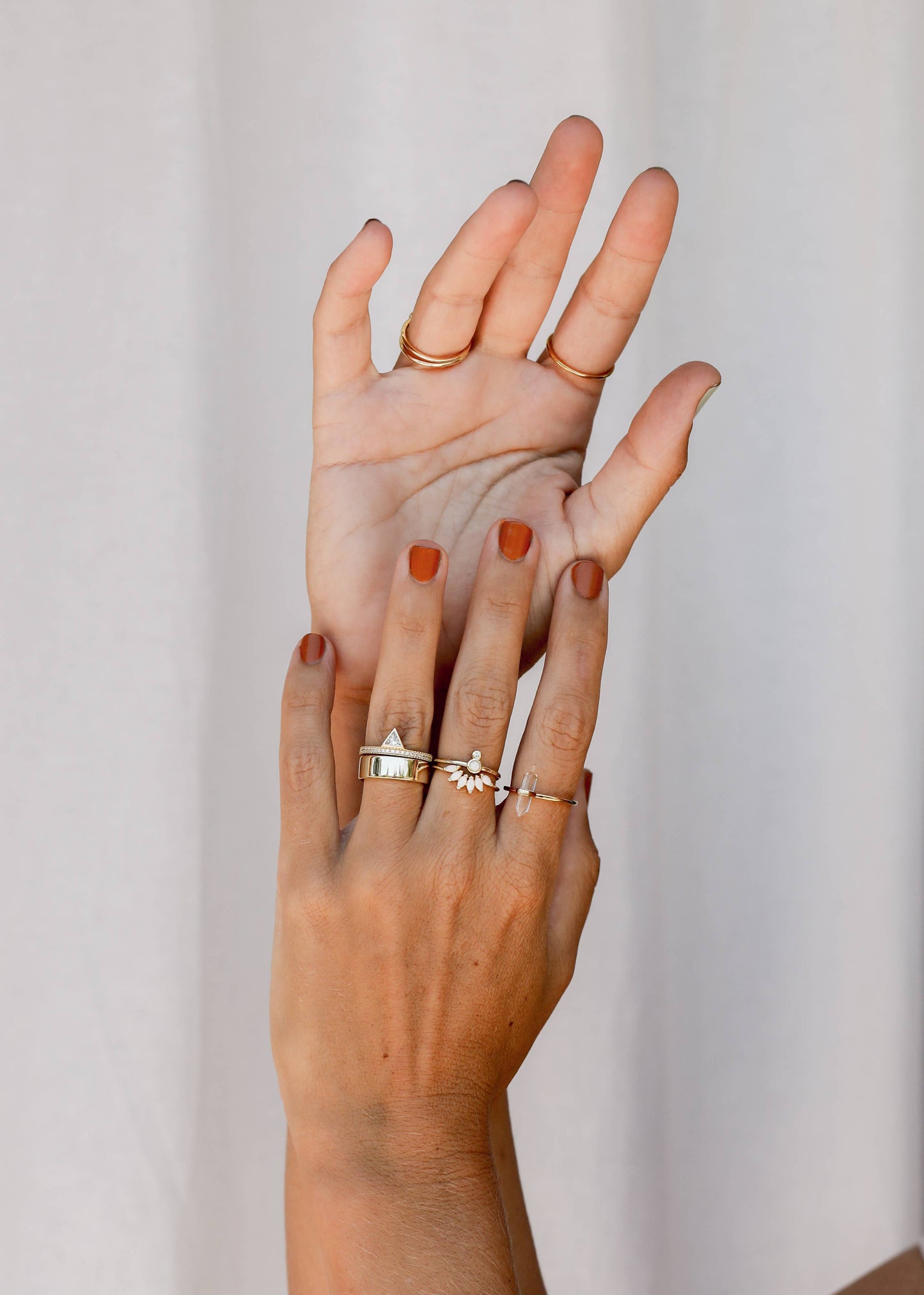 JaxKelly - Gold Rings - Opal Infinity