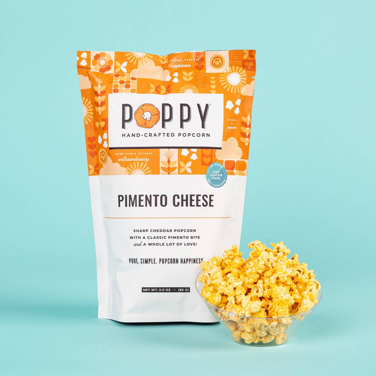 Poppy Hand-Crafted Popcorn - Pimento Cheese Popcorn