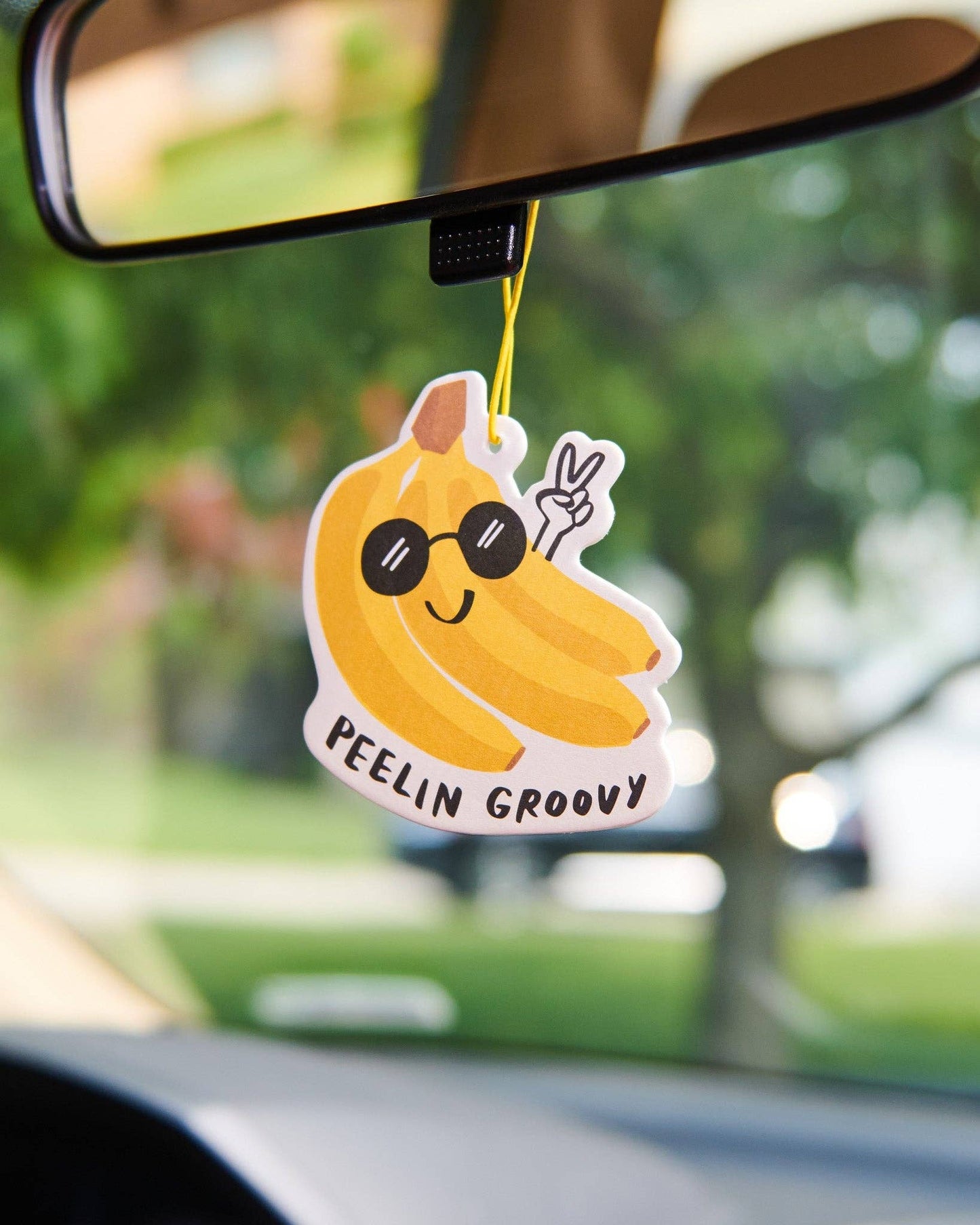And Here We Are - Peelin' Groovy Banana Air Freshener - Mother's Day Gift