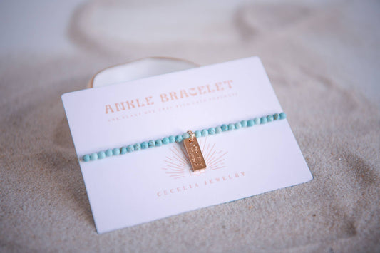 Cecelia Designs Jewelry - Gemstone Ankle Bracelets