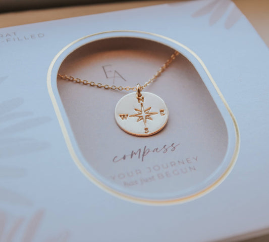 Ever Aster - Compass Necklace