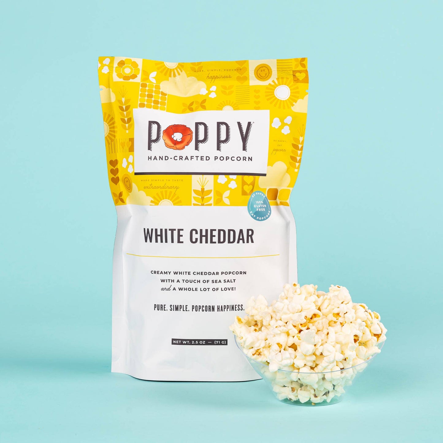 Poppy Hand-Crafted Popcorn - White Cheddar Popcorn