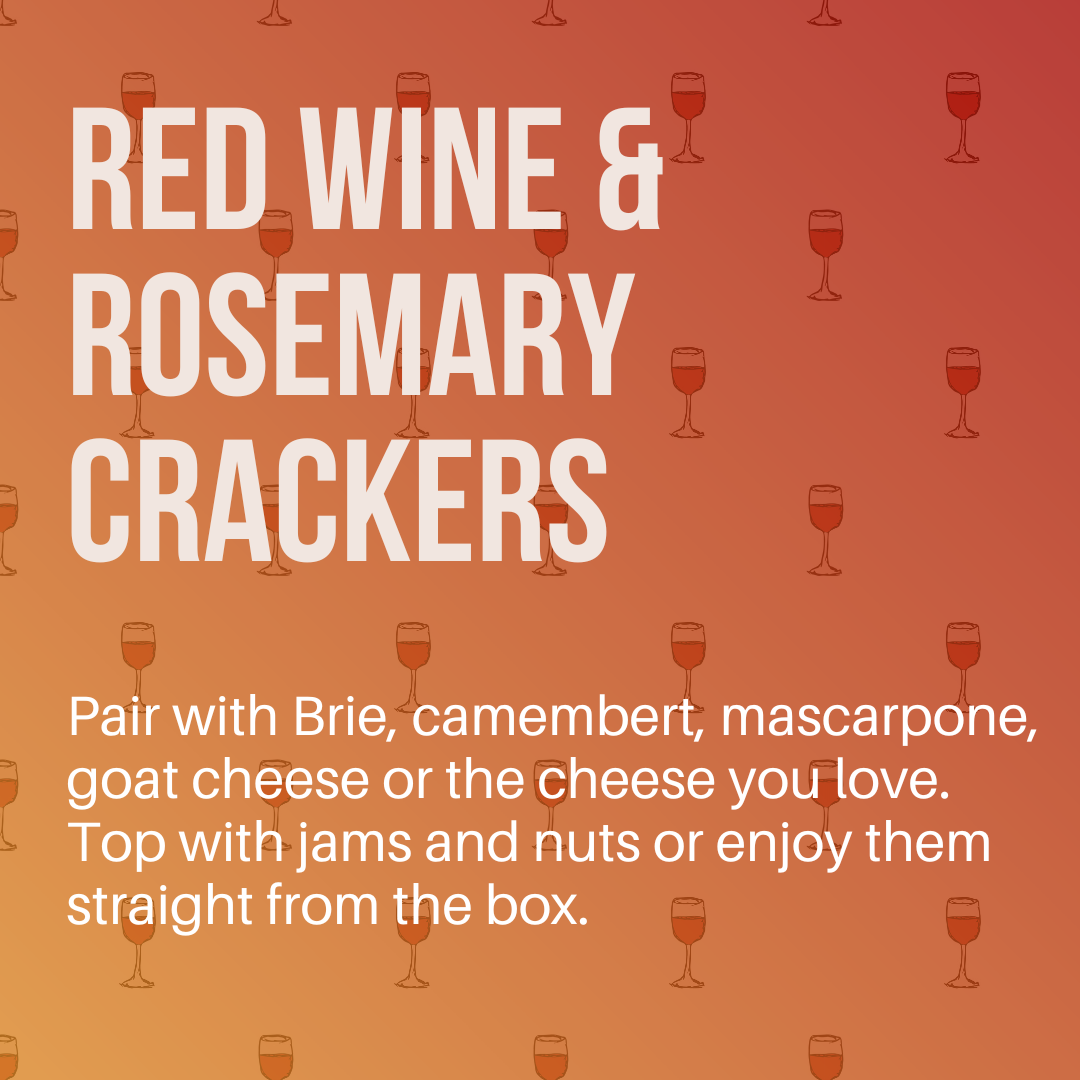 Crackerology - Red Wine & Rosemary Crackers