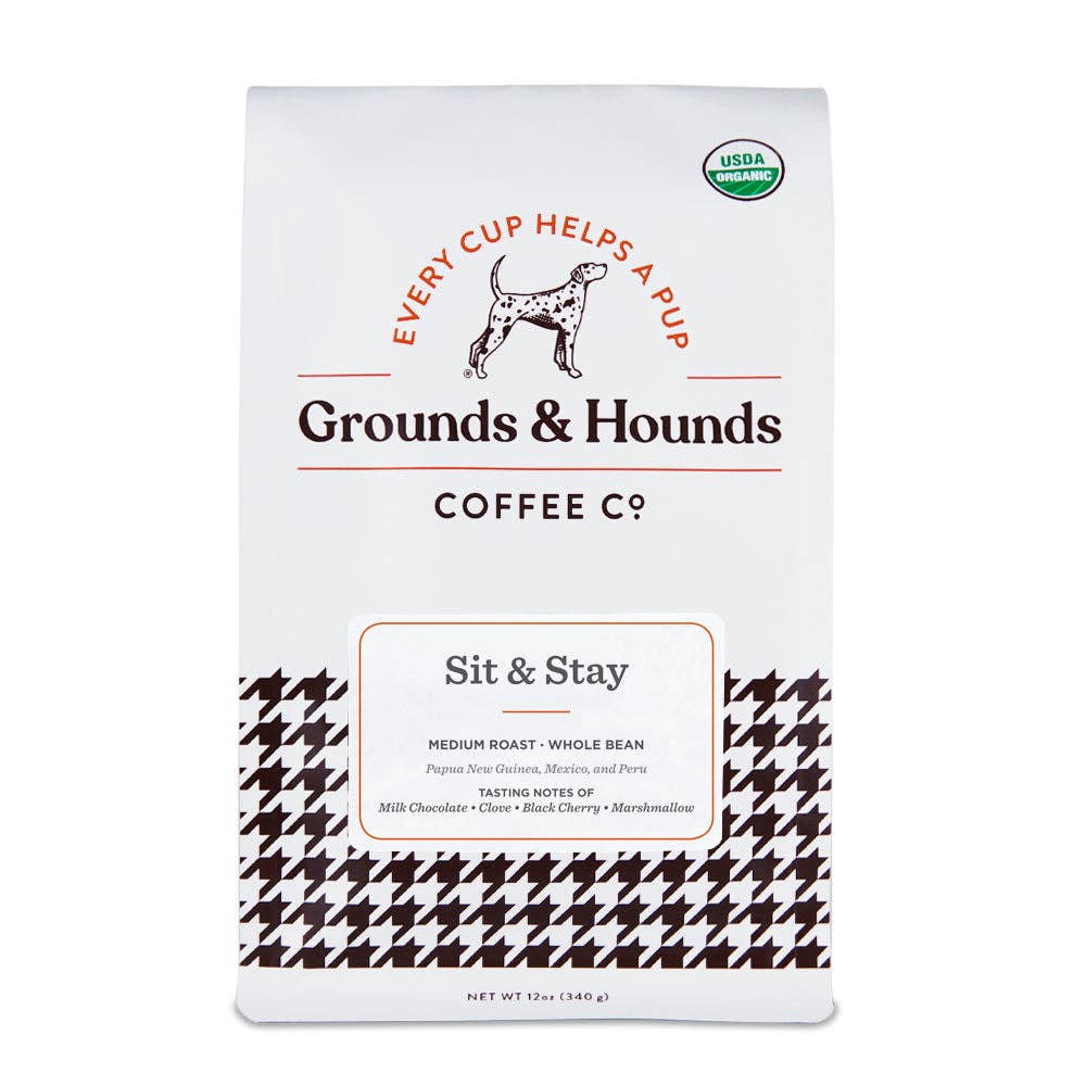 Grounds & Hounds Coffee Co. - Sit & Stay™ Medium-Dark Roast Blend Coffee