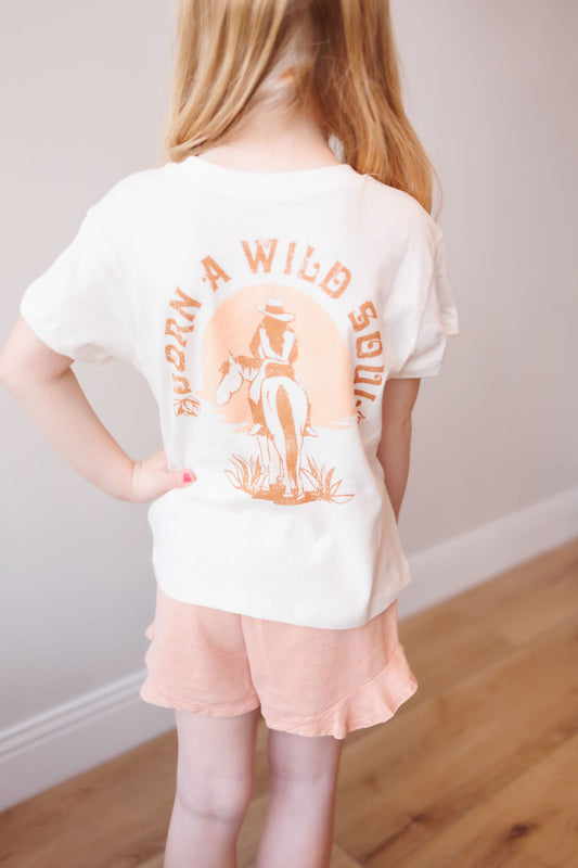 Tiny Whales - Wild Soul Boxy Tee - Natural
