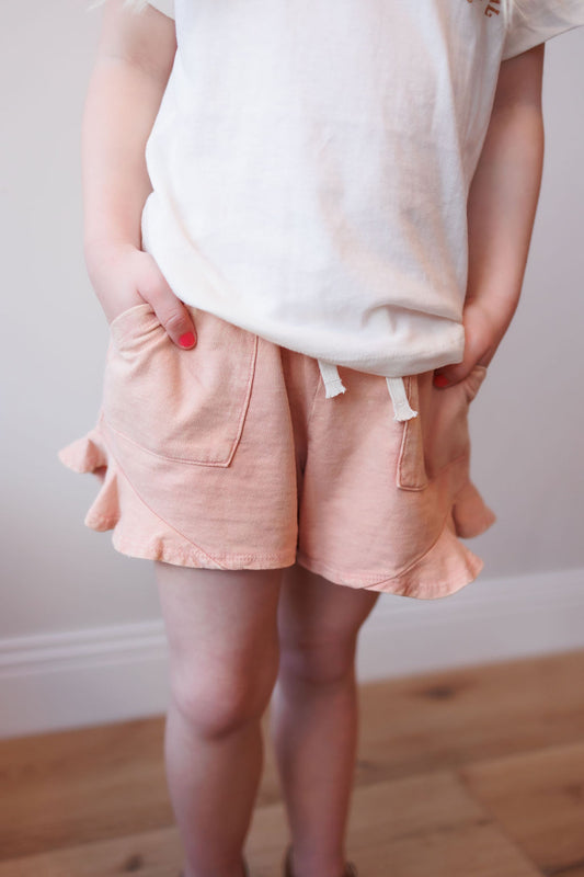 Tiny Whales - Sedona Butterfly Shorts - Mineral Blush