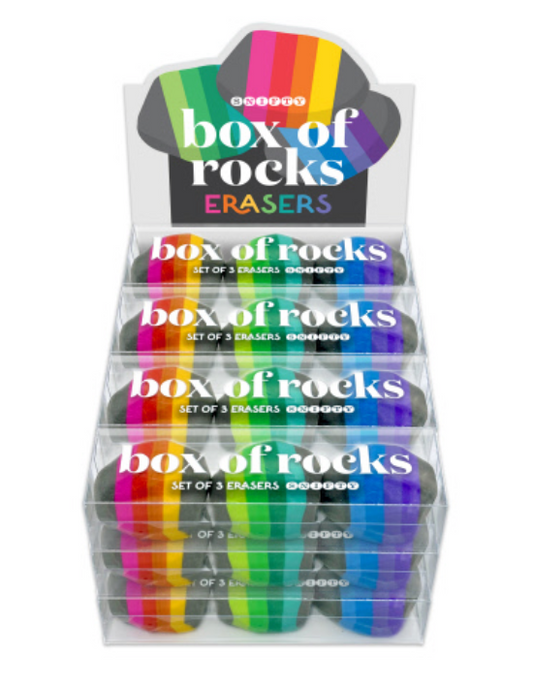 Snifty Box of Rocks Eraser Set