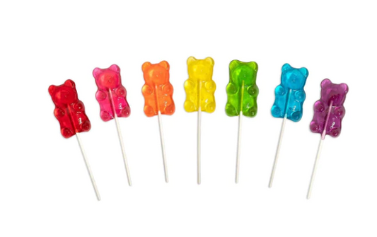 Lolli & Pops Fruit Bear Lollipop - Assorted