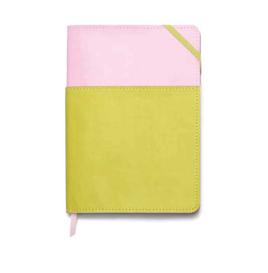 Designworks Ink Vegan Leather Pocket Journal - Lilac + Matcha