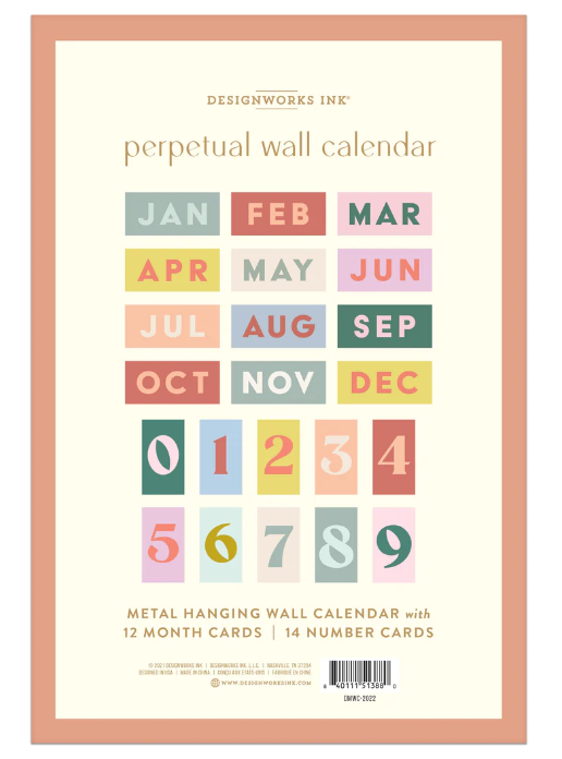 Designworks Ink - Perpetual Wall Calendar