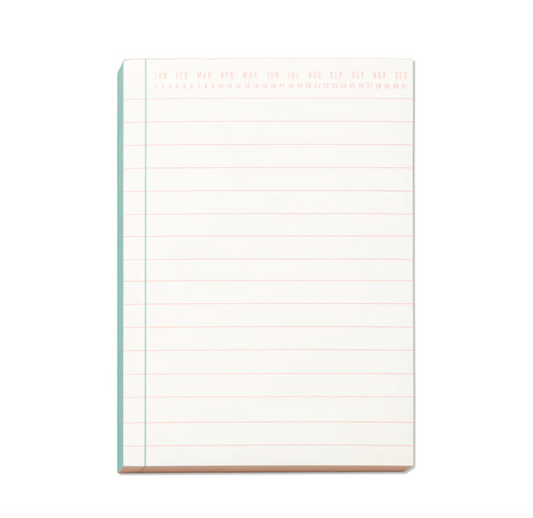 Designworks Ink - Colorblock Notepad - Green & Peach