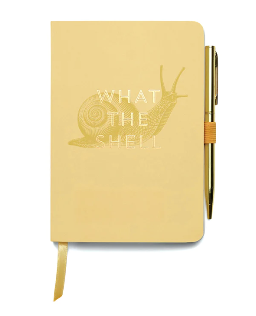 Designworks Ink - Vintage Sass Notebook with Pen - "What the Shell"