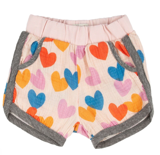 Miki Miette - Girls Cori Shorts - Paper Hearts