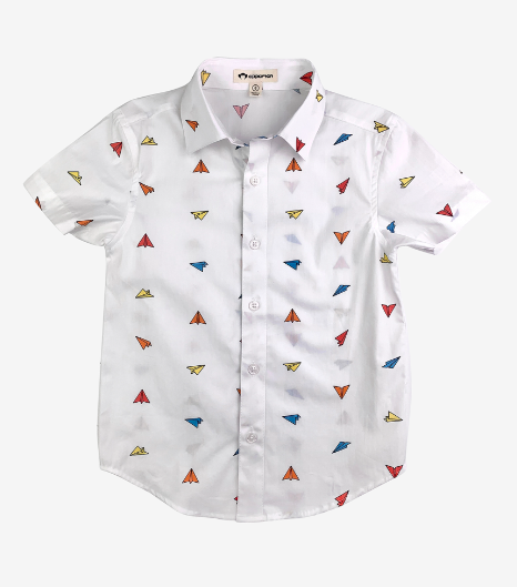 Appaman day party shirt - paper planes