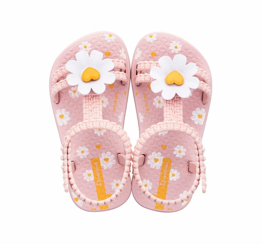Ipanema Daisy Baby Pink Yellow White Sandals