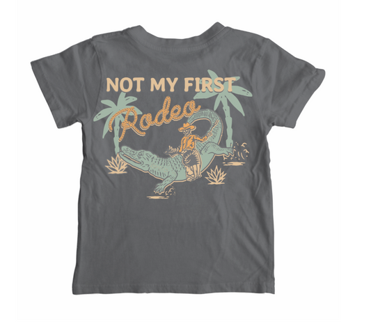 Tiny Whales Not My First Rodeo T-Shirt  - Vintage Black