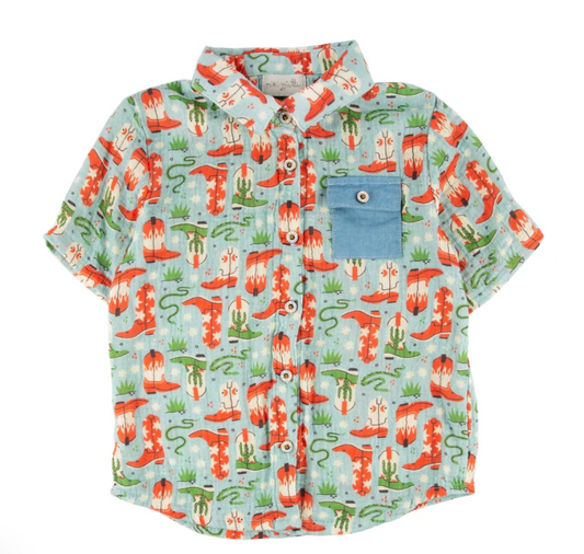 Miki Miette Jerry Button Up - Howdy