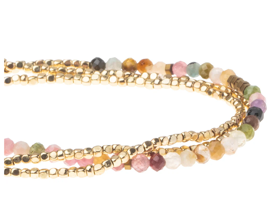Scout Delicate Stone Tourmaline/Gold - Stone of Healing