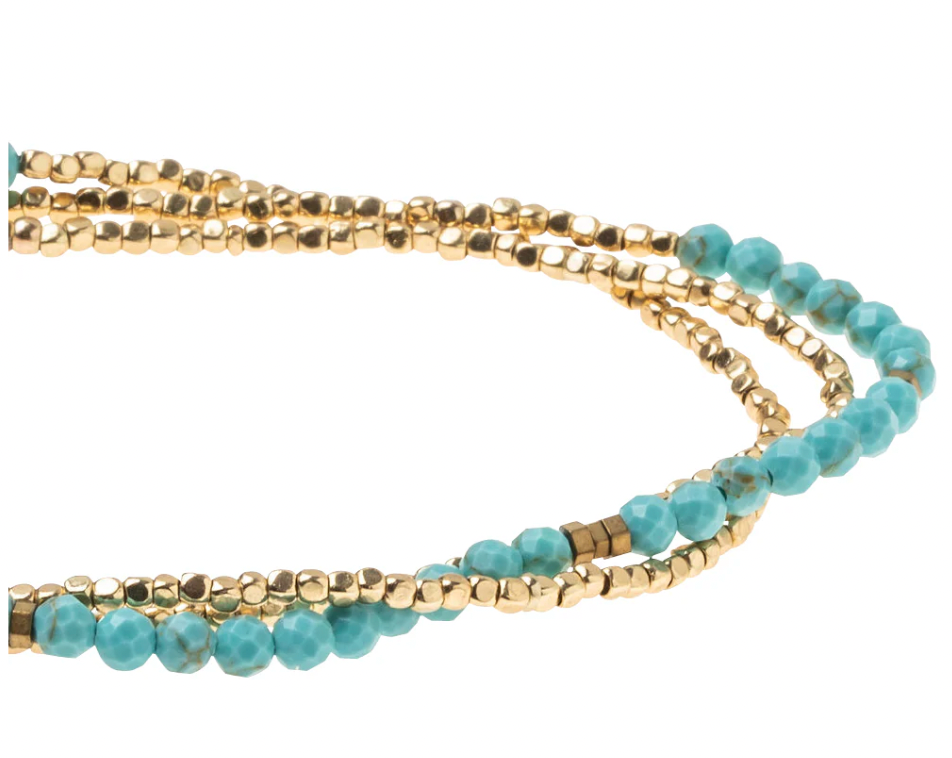Scout Delicate Stone Turquoise/Gold - Stone of the Sky