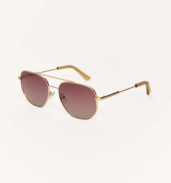 Z Supply Sunglasses - Highway - Rose Gold - Gradient