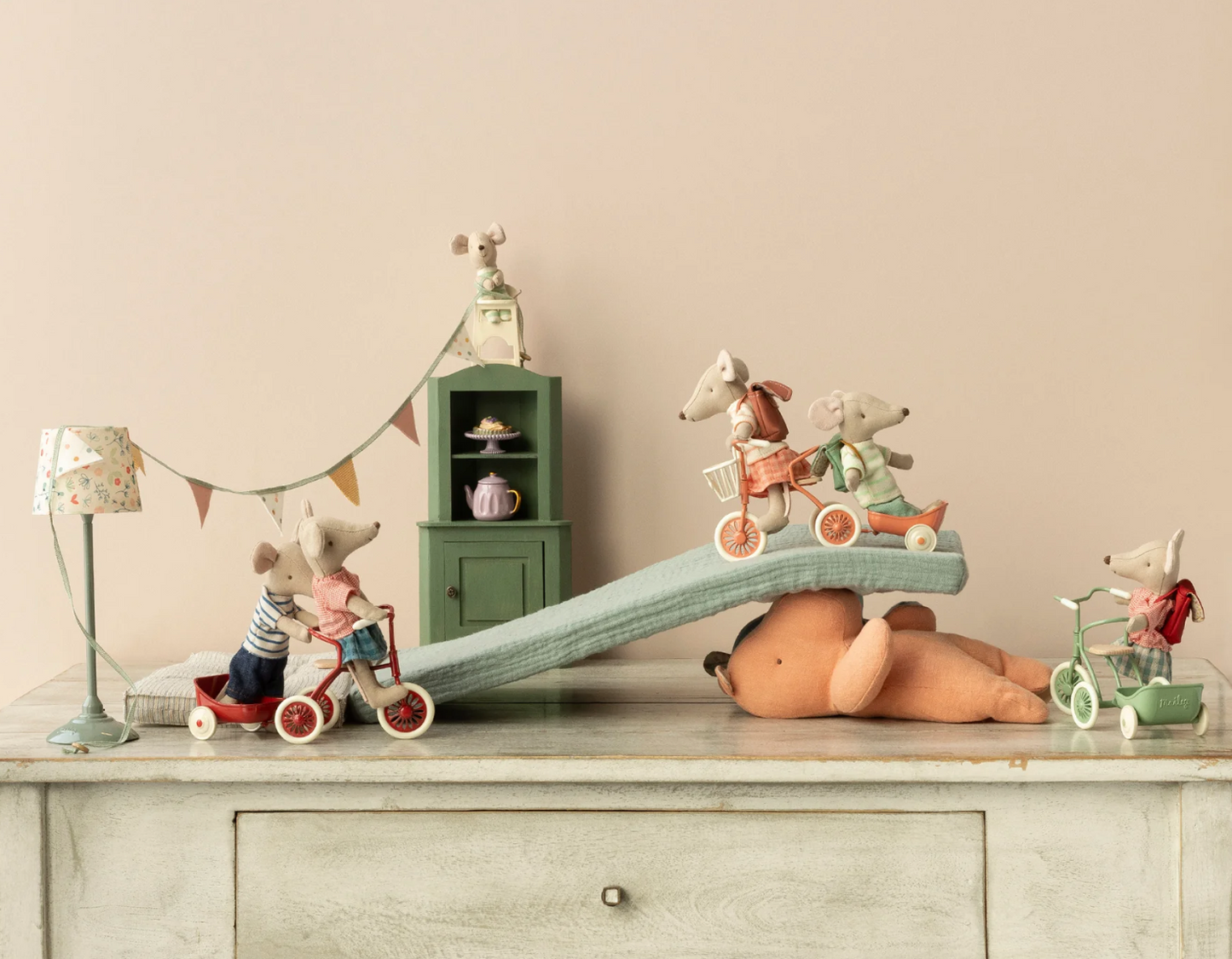 Maileg Tricycle Mouse Red - Big Sister