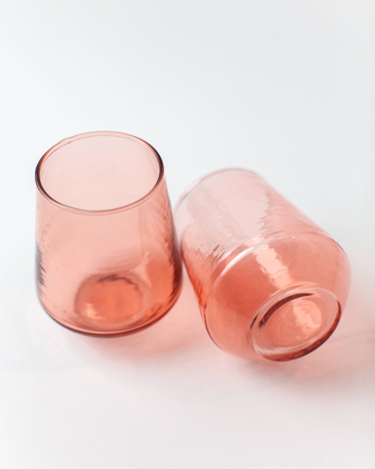 Creative Women - Handblown Hammered Glass Water Tumbler - assorted colors