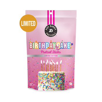 Pop Daddy Snacks - Birthday Cake Seasoned Pretzels (Limited Edition) 7.5oz