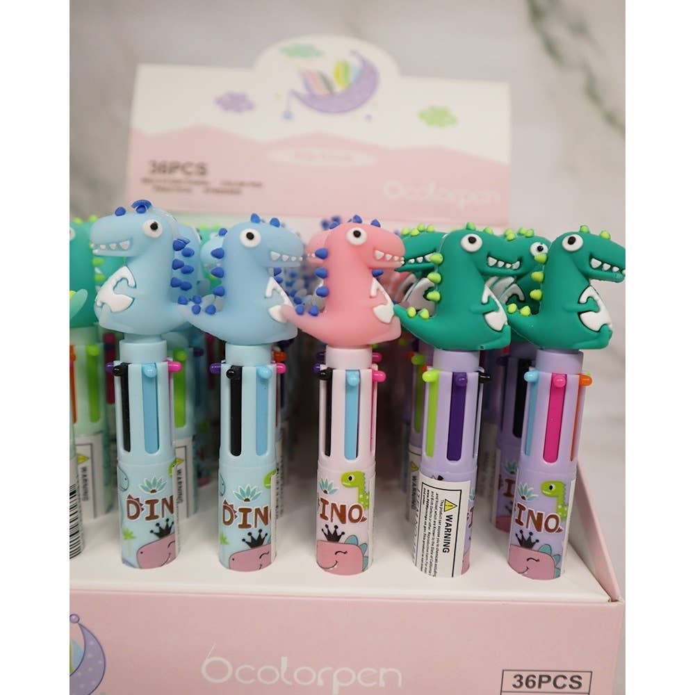 Love and Repeat - 36-pc Dino Multi Color Pen Set: MIX COLOR / ONE