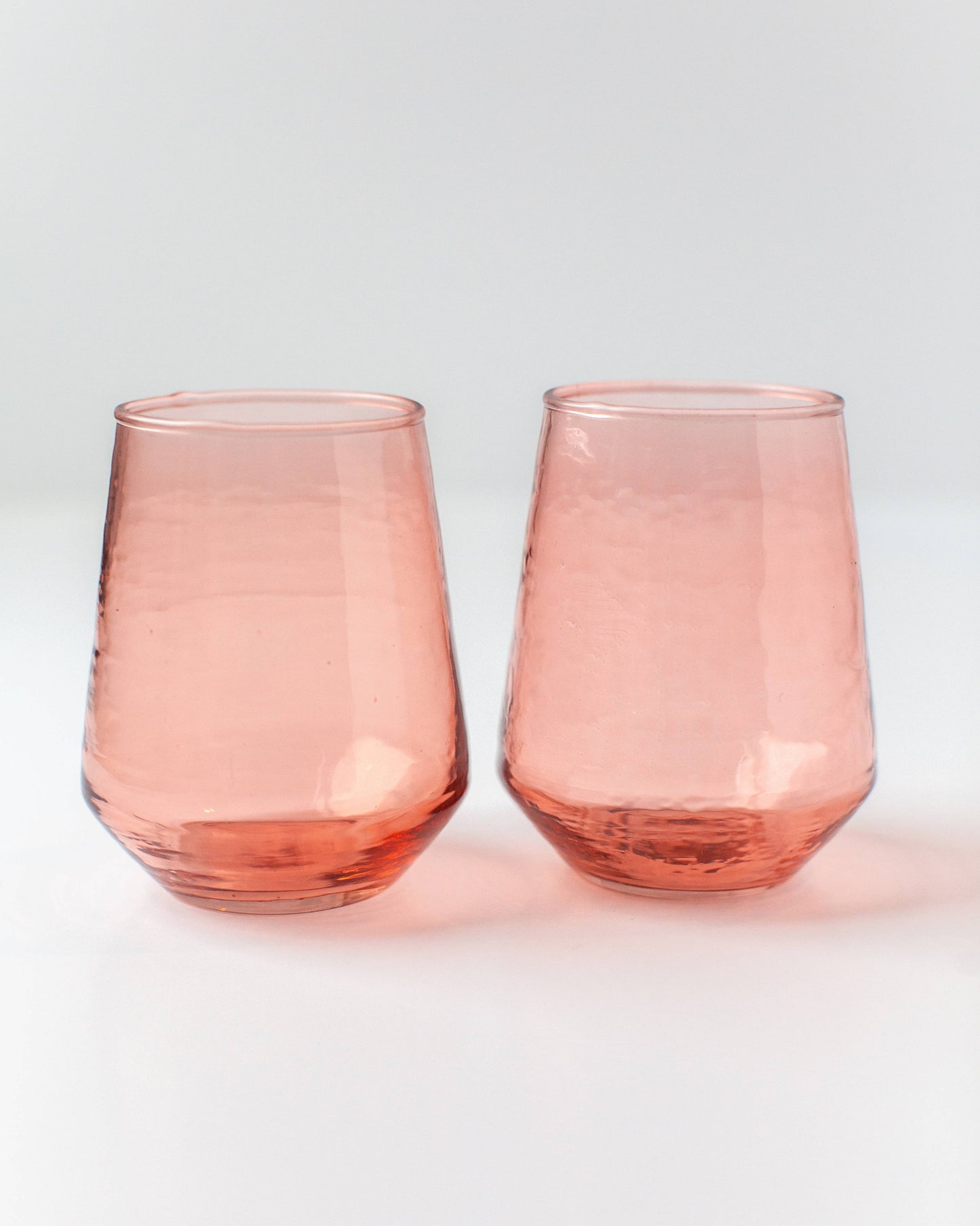 Creative Women - Handblown Hammered Glass Water Tumbler - assorted colors
