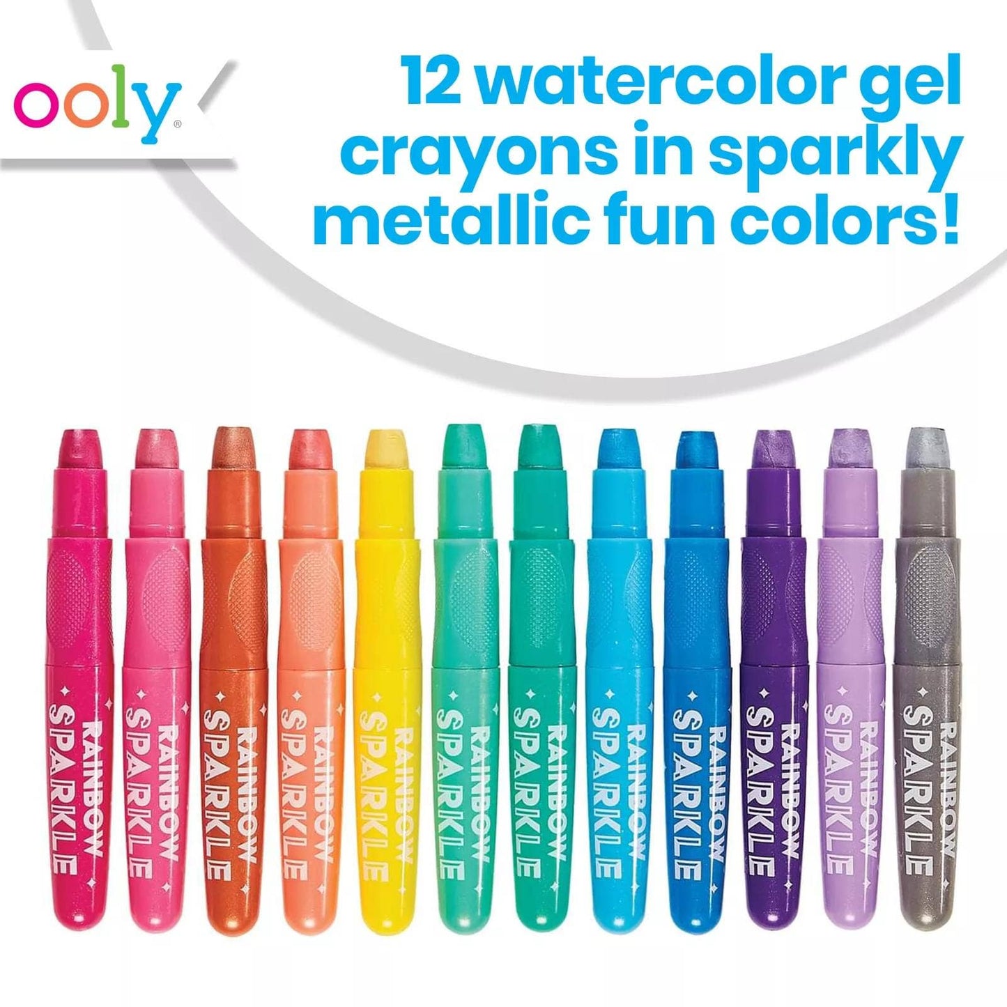 OOLY - Rainbow Sparkle Metallic Gel Crayons