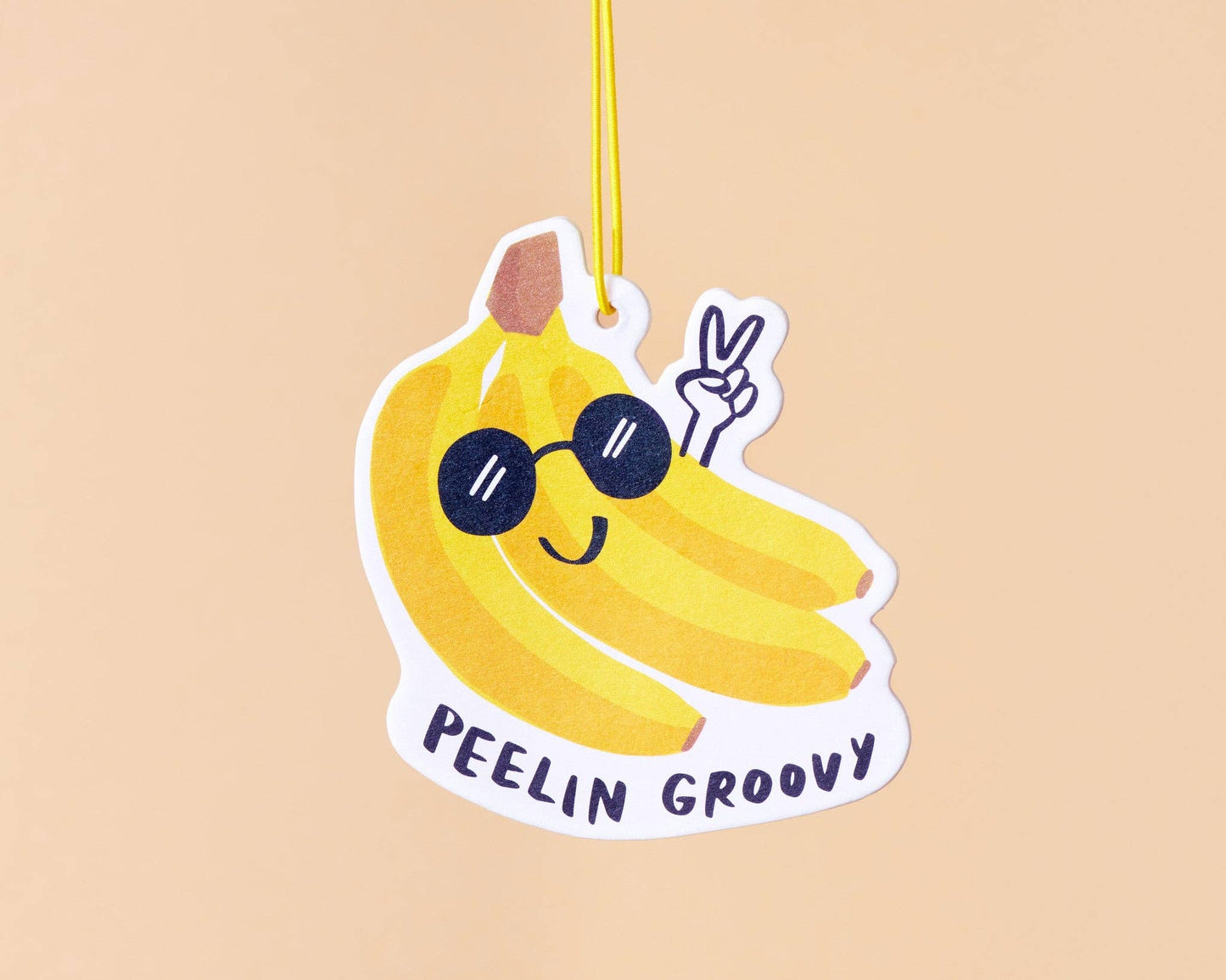 And Here We Are - Peelin' Groovy Banana Air Freshener - Mother's Day Gift