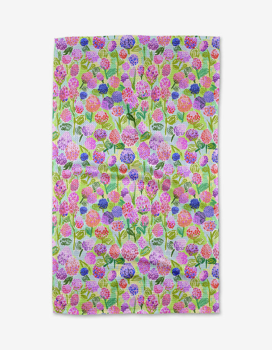 Geometry - Spring Clovers Tea Towel