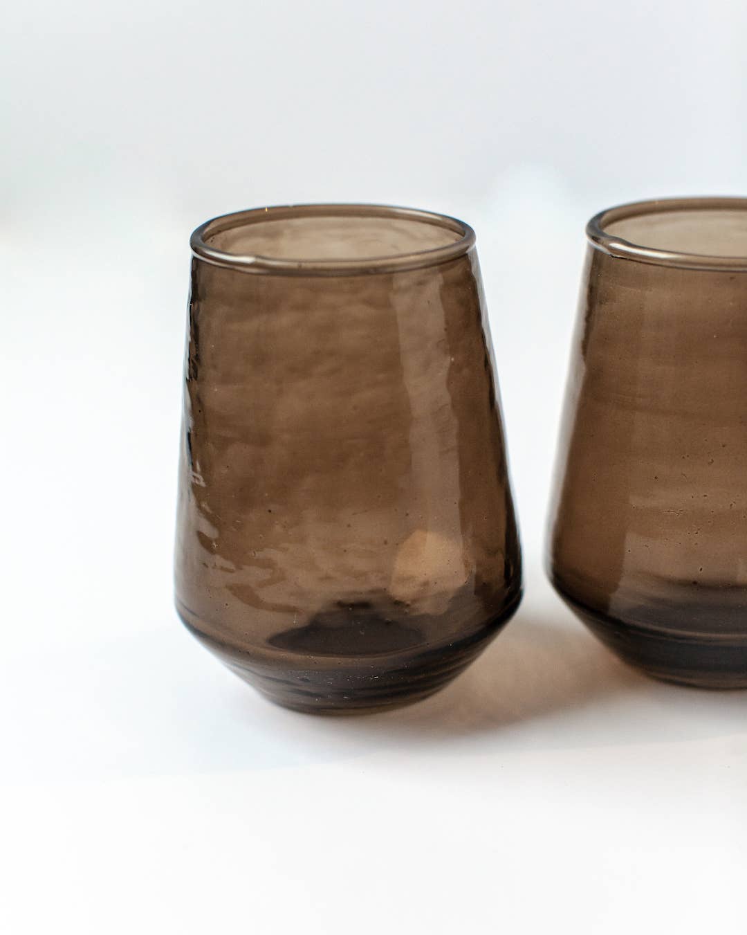 Creative Women - Handblown Hammered Glass Water Tumbler - assorted colors