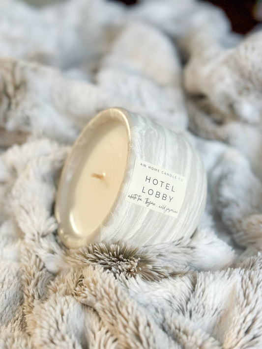 AW HOME candle co - HOTEL LOBBY Concrete Candle | Coconut wax | Luxury Candle