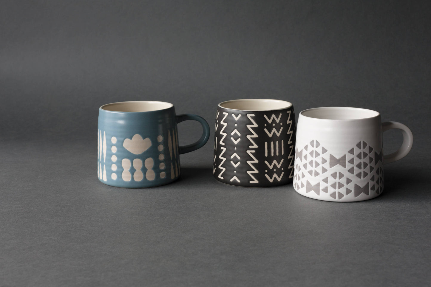 Danica Studio - Danica Studio Collage Imprint Stoneware Mugs 12 oz
